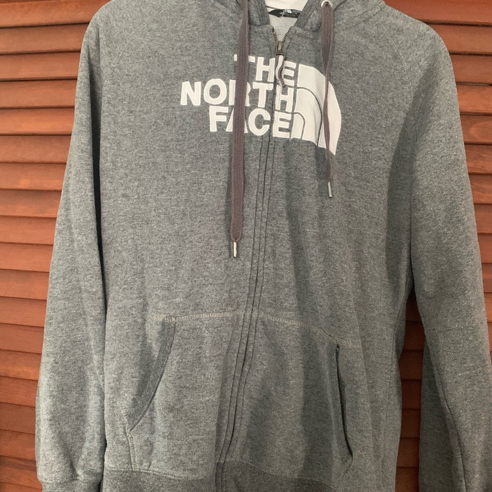 The north face zip up sweater